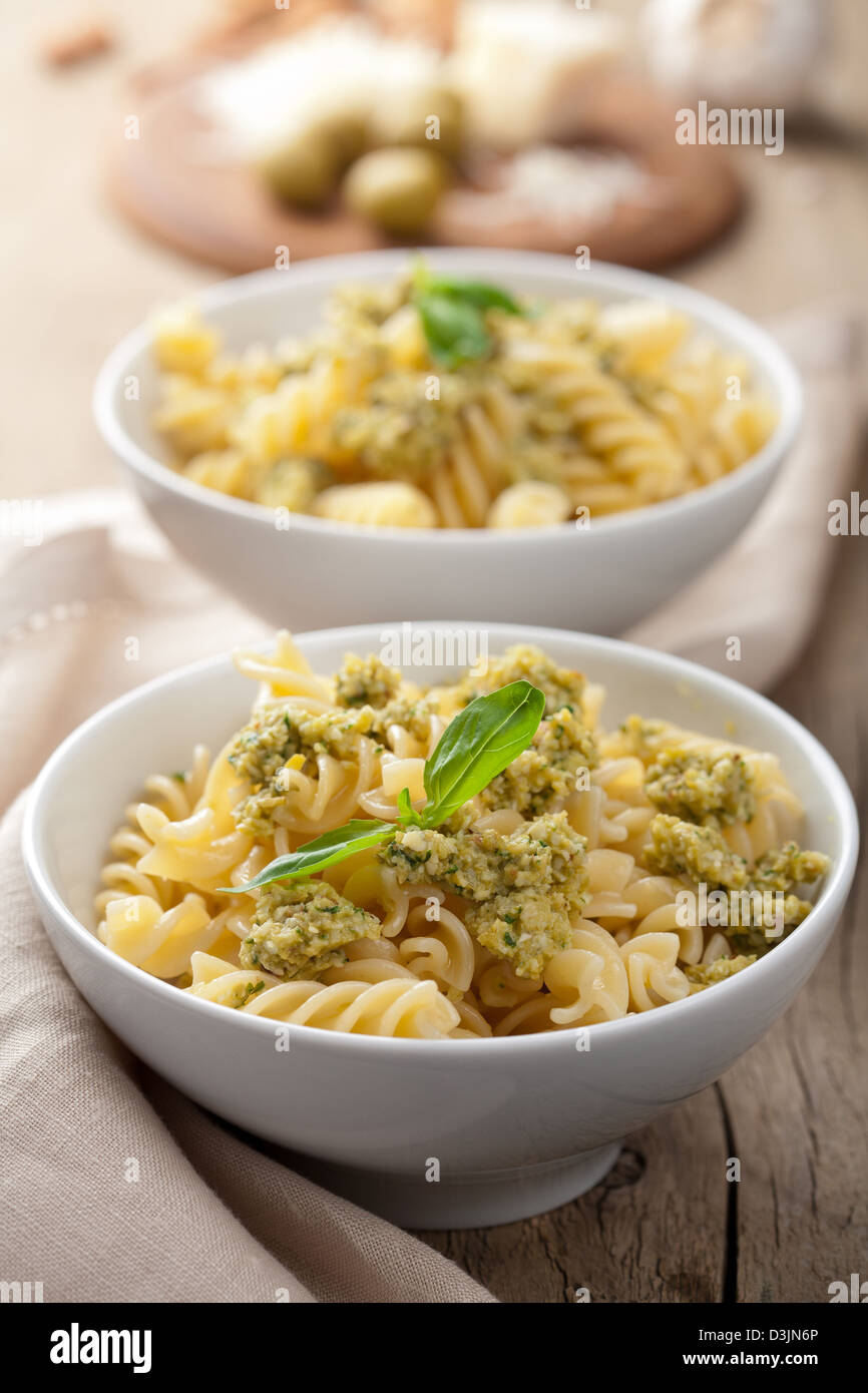 pasta with olive tapenade Stock Photo Alamy