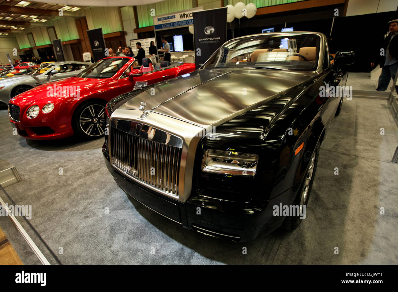 exotic cars rolls royce auto show Stock Photo