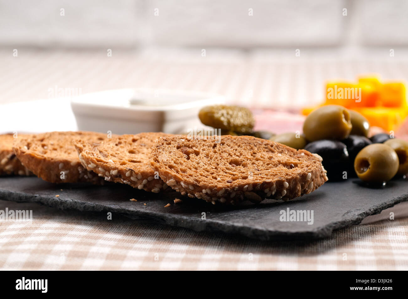 assorted fresh cold cut platter Italian appetizer Stock Photo Alamy