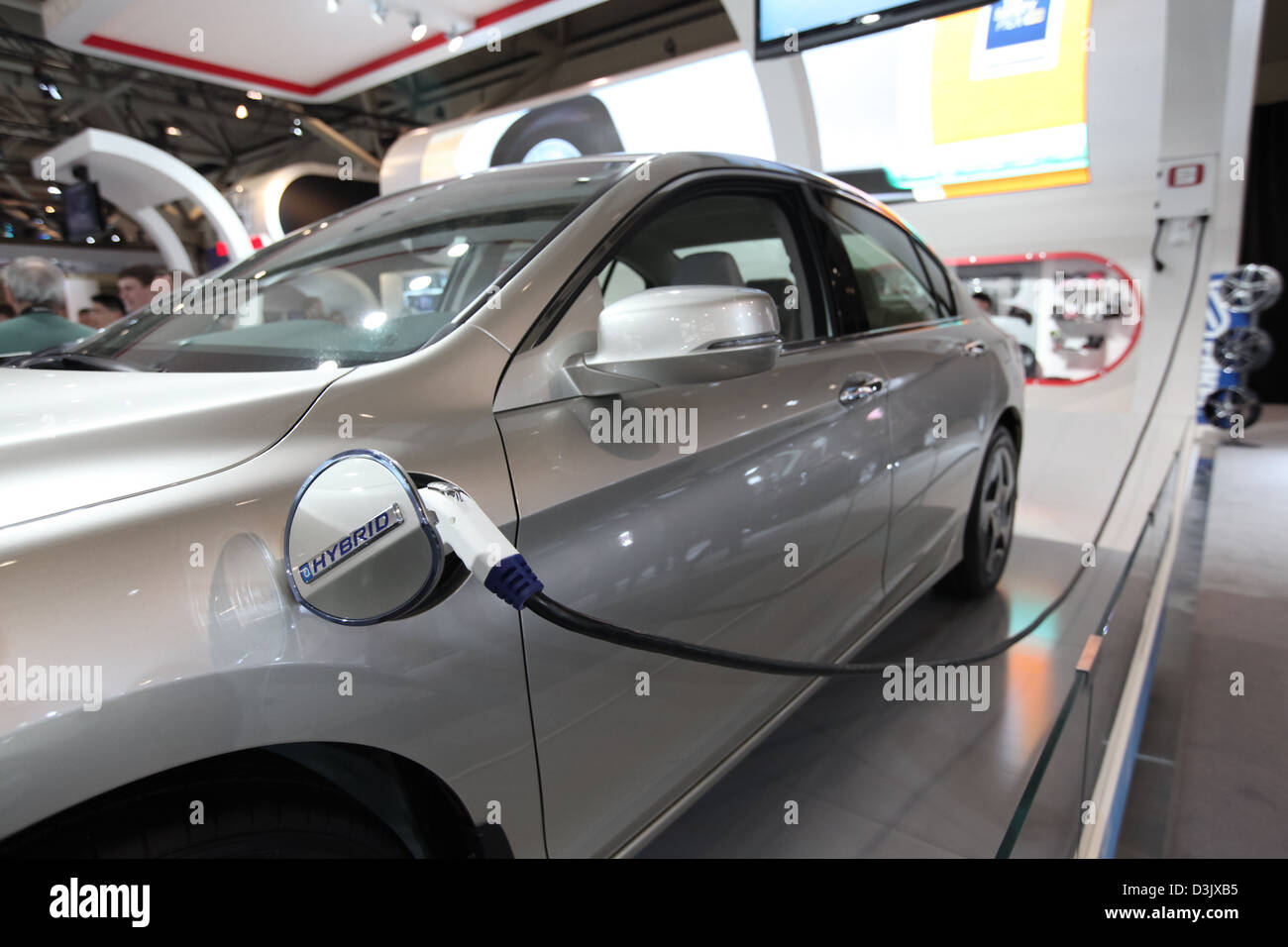 demo charging hybrid vehicle Stock Photo