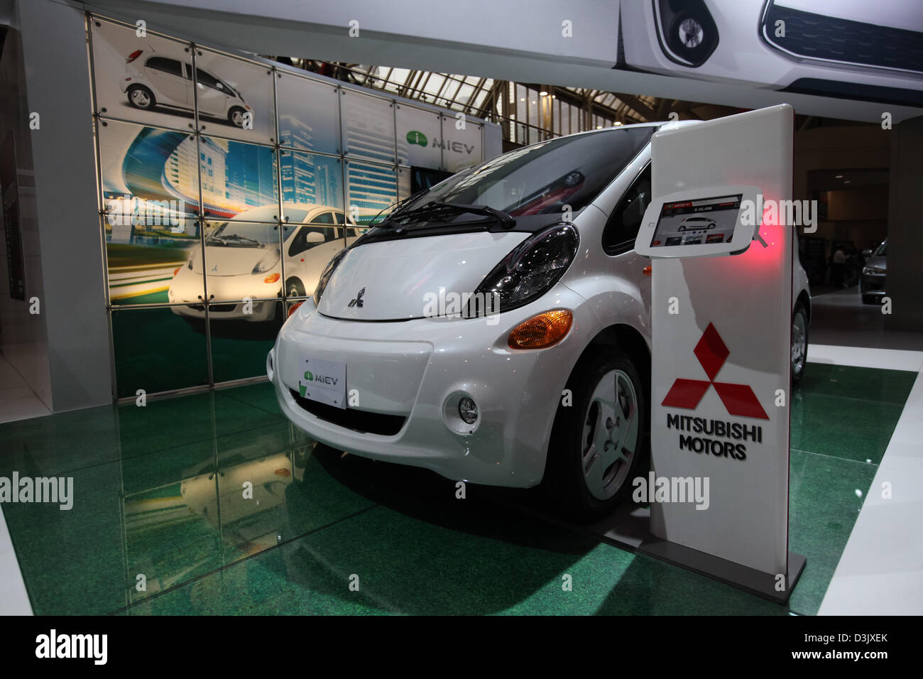 Mitsubishi i-MiEV hatchback electric car Stock Photo