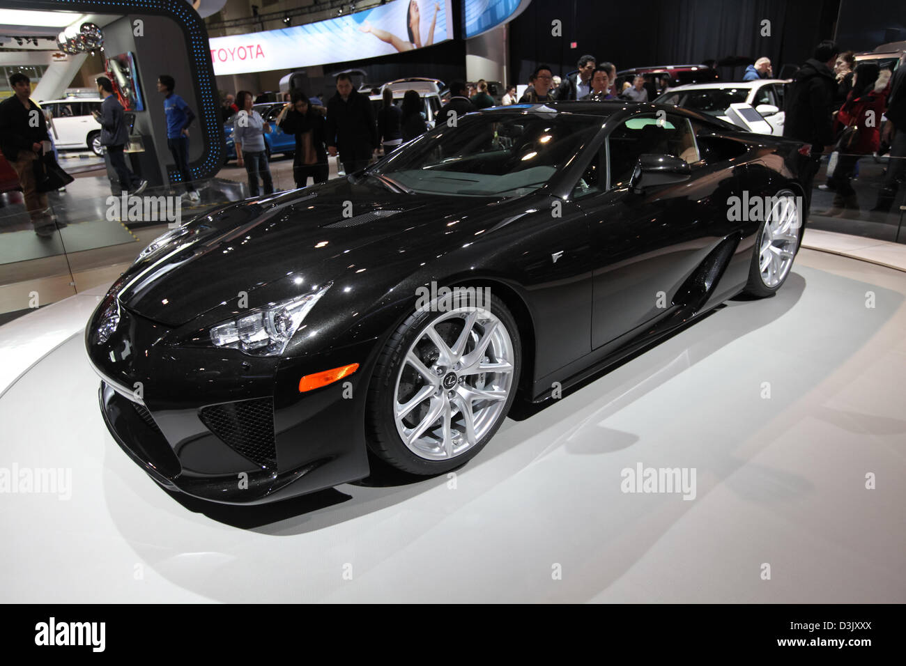 black lexus lf-a concept car Stock Photo