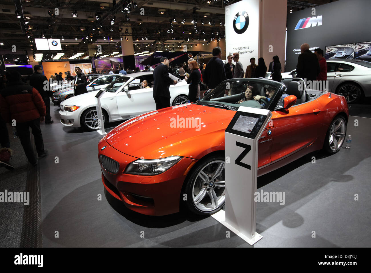 bmw z coupe red Stock Photo