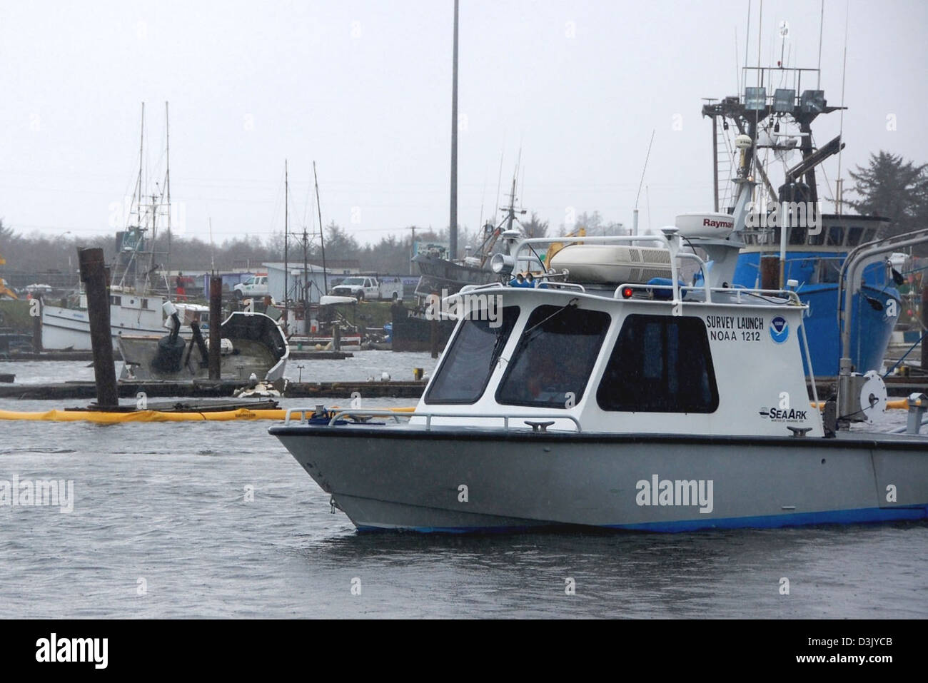 Tsunami Response: Crescent City, Calif. Stock Photo