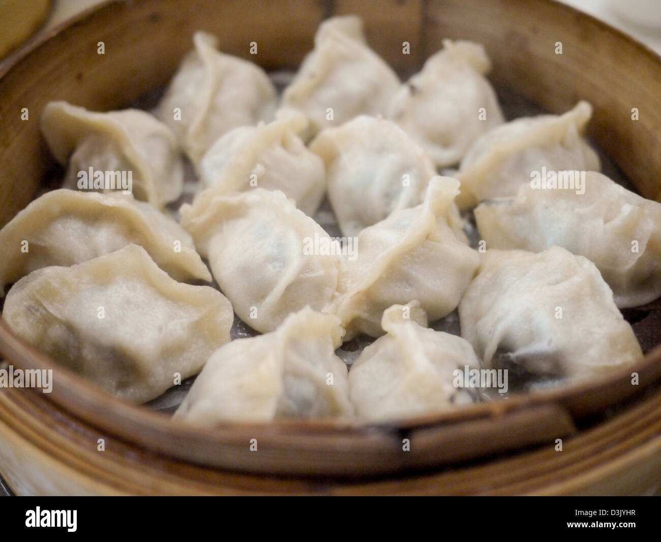 steamed vegetable dumplings Stock Photo