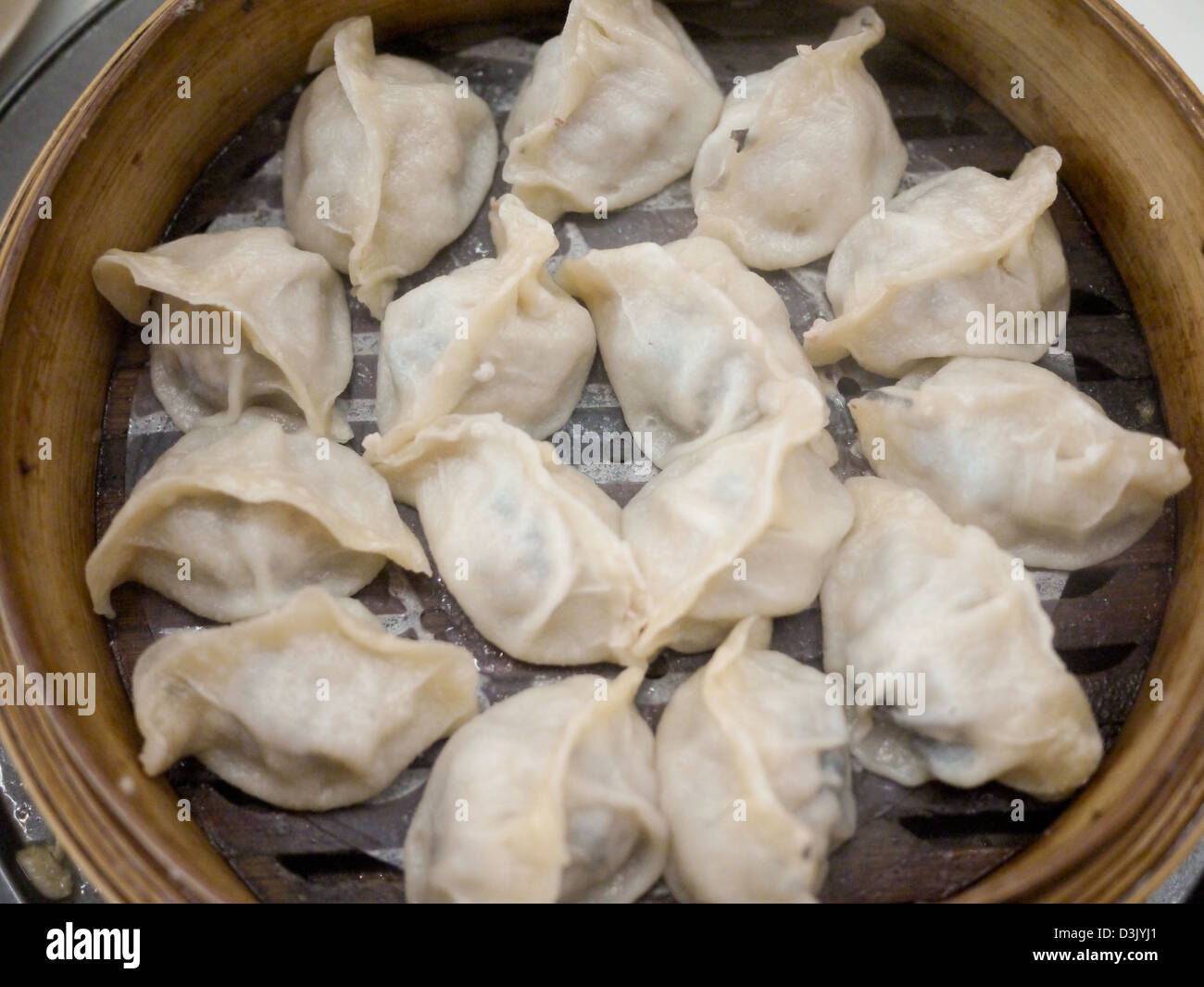 steamed vegetable chinese dumplings Stock Photo
