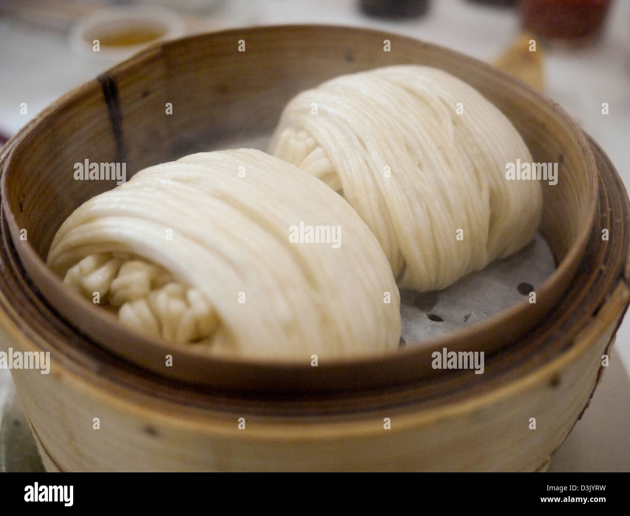 steam rice rolls northern chinese food Stock Photo