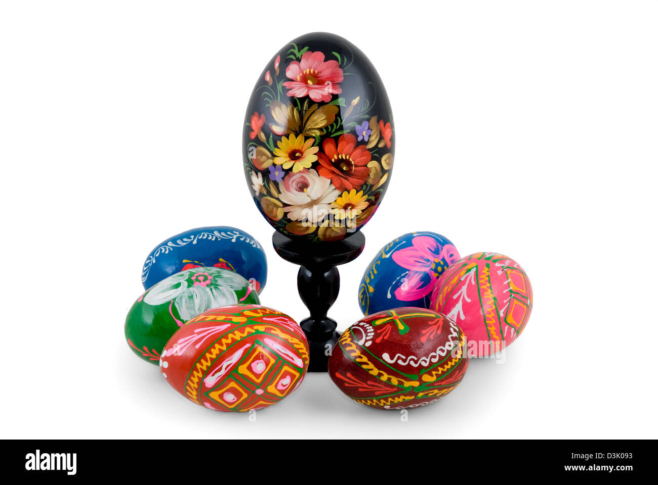 Easter-eggs on the white background Stock Photo