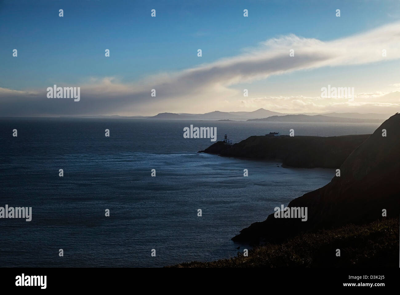 Atmospheric view from Howth Hill, Fingal Dublin Ireland Stock Photo