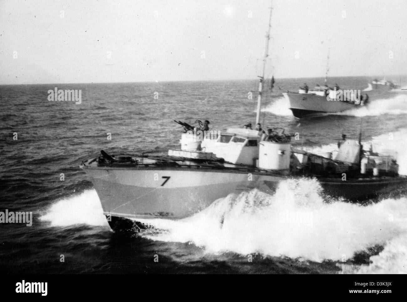 Royal Navy warship WW11 PT boat Stock Photo