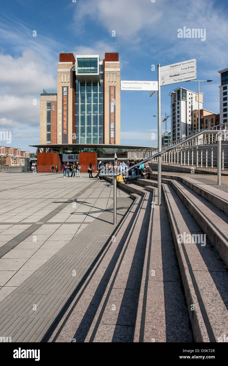The Baltic Centre for Contemporary Art at Gateshead Quays Stock Photo