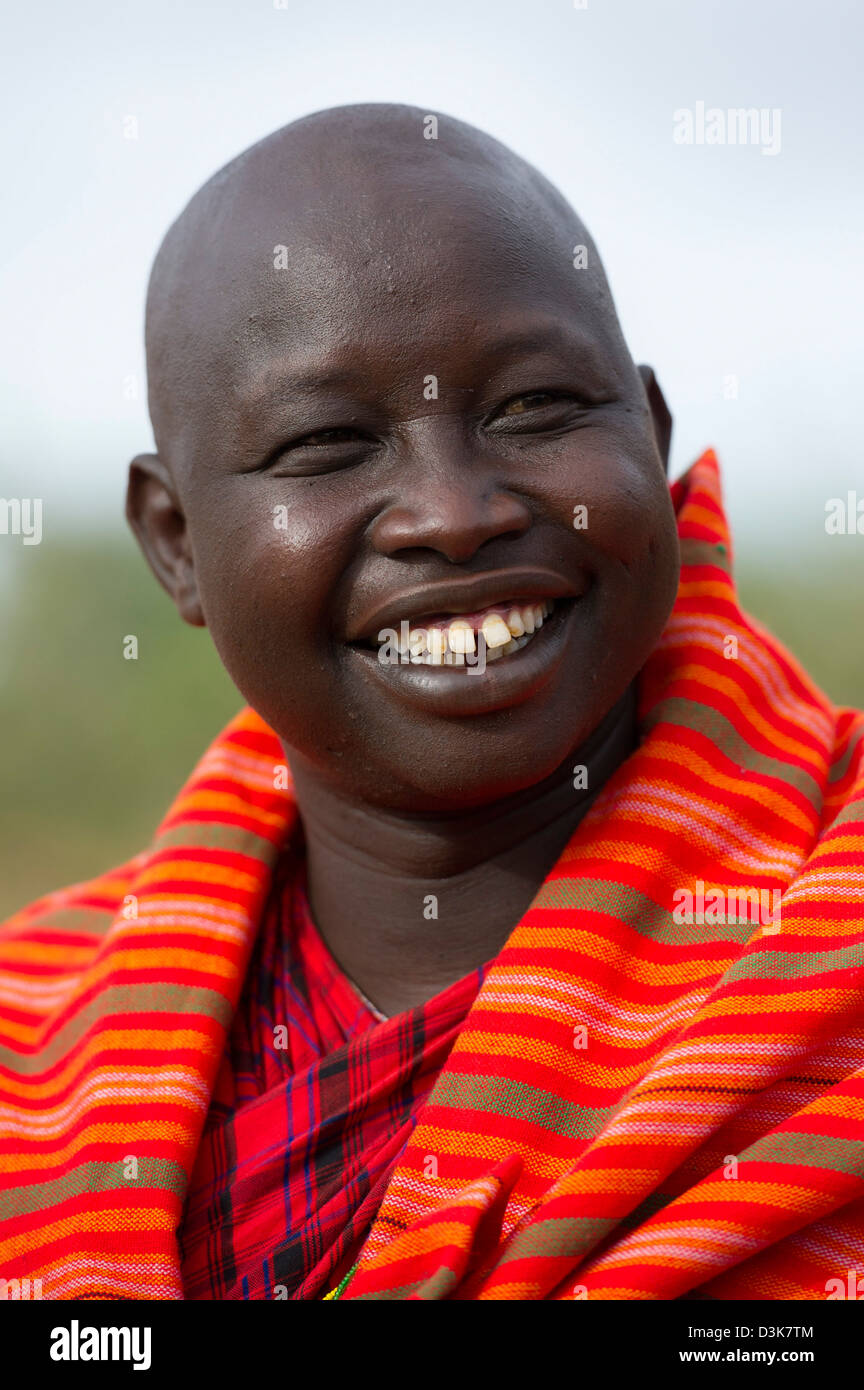 Maasai man, Selenkay Conservancy, Kenya Stock Photo