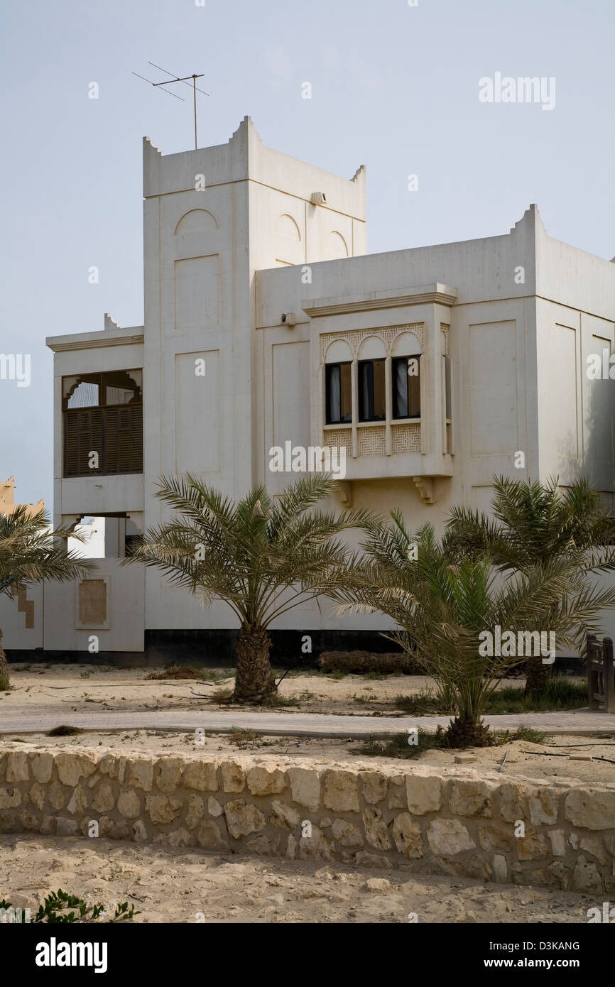 Many buildings in Bahrain feature wind towers which funnel sea breezes