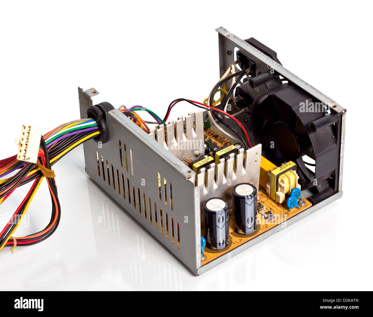 Inside of Computer's Power Supply Stock Photo Alamy