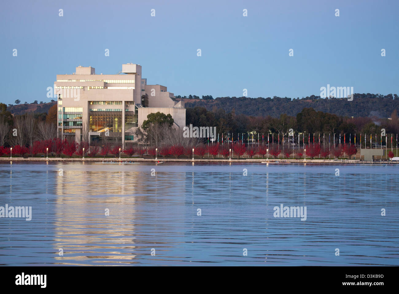 The High Court of Australia building is an outstanding example of late modern Brutalist architecture Canberra Australia Stock Photo