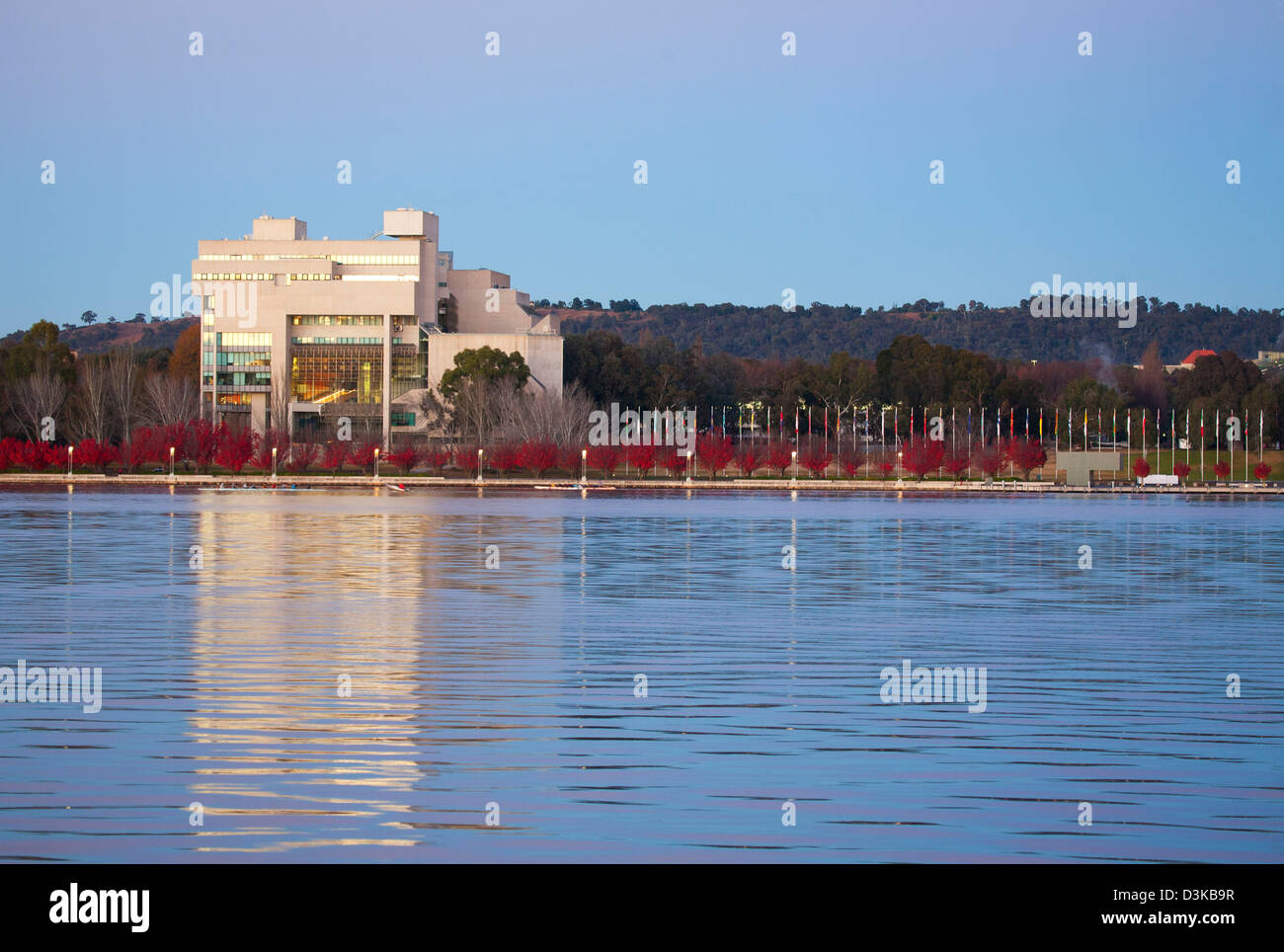 The High Court of Australia building is an outstanding example of late modern Brutalist architecture Canberra Australia Stock Photo