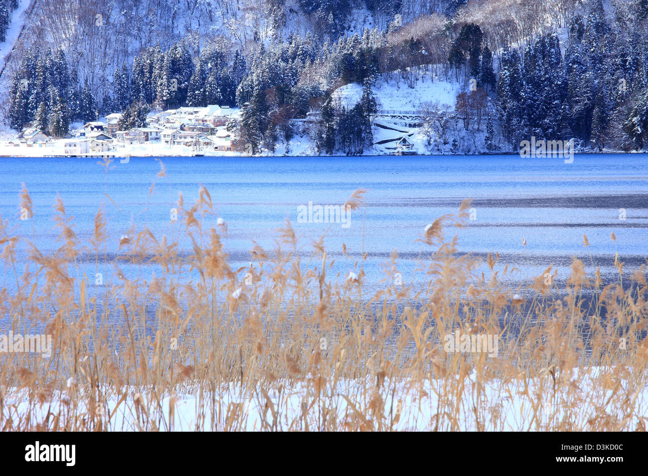 Lake Aoki, Nagano Prefecture Stock Photo