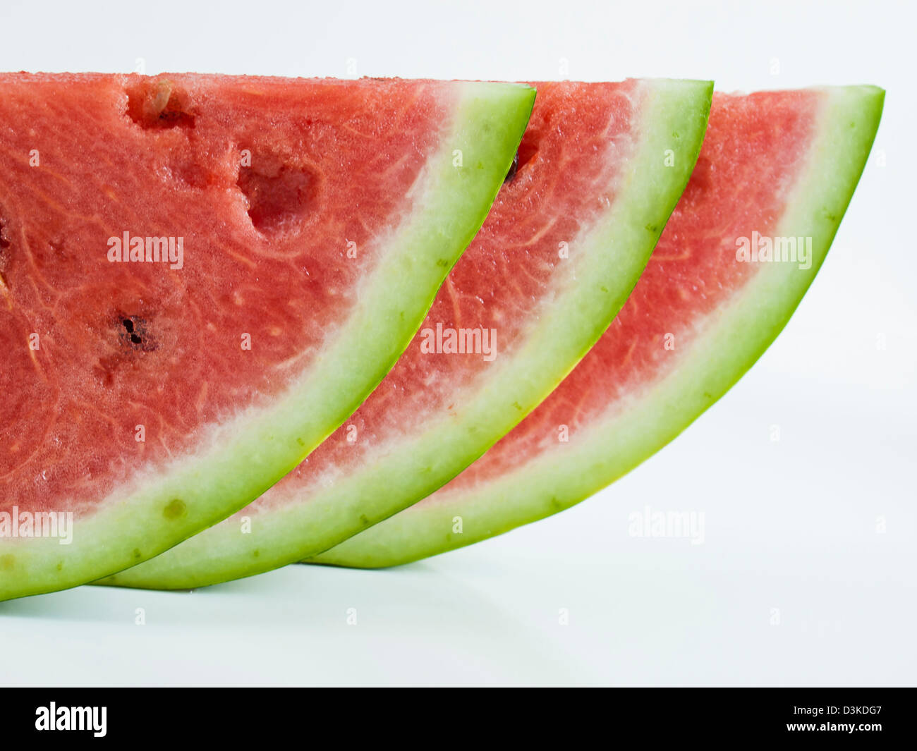 Fresh slices of watermelon on white background Stock Photo - Alamy