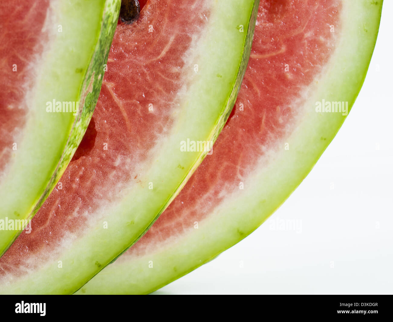 Fresh slices of watermelon on white background Stock Photo - Alamy
