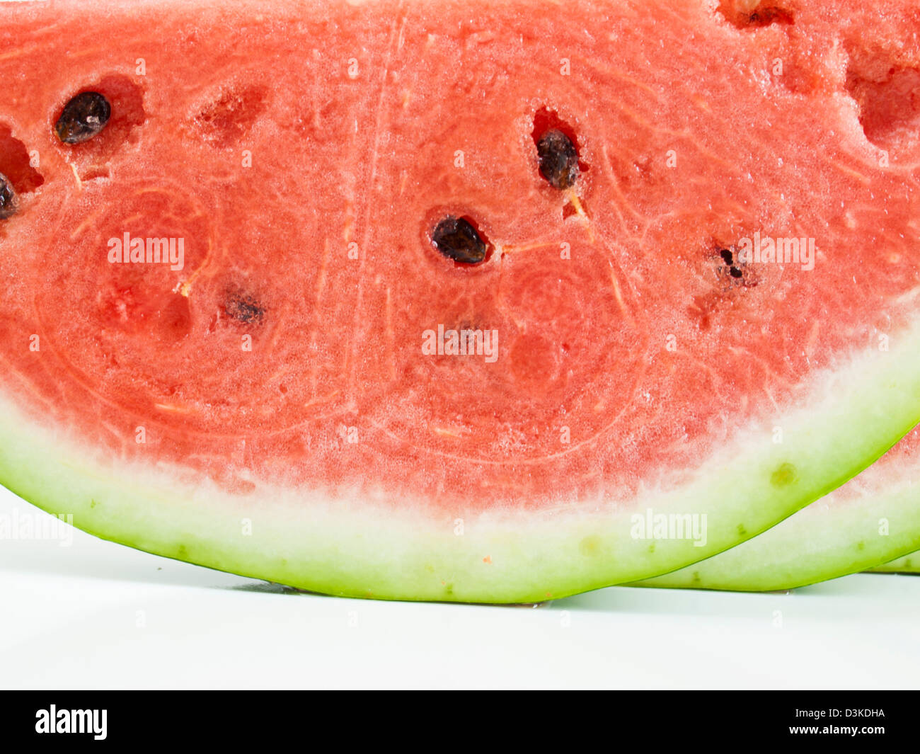Fresh slices of watermelon on white background Stock Photo - Alamy