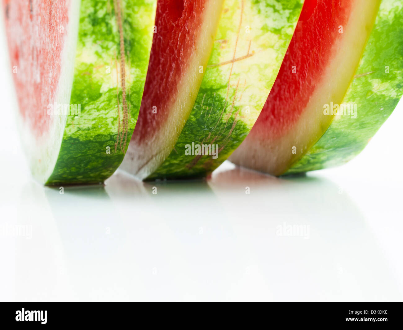 Fresh slices of watermelon on white background Stock Photo - Alamy