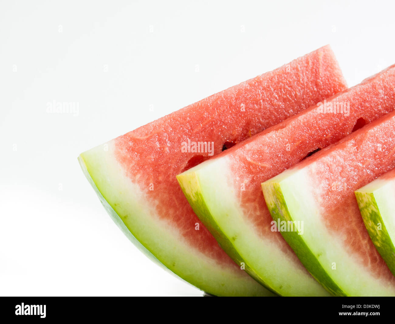 Fresh slices of watermelon on white background Stock Photo - Alamy