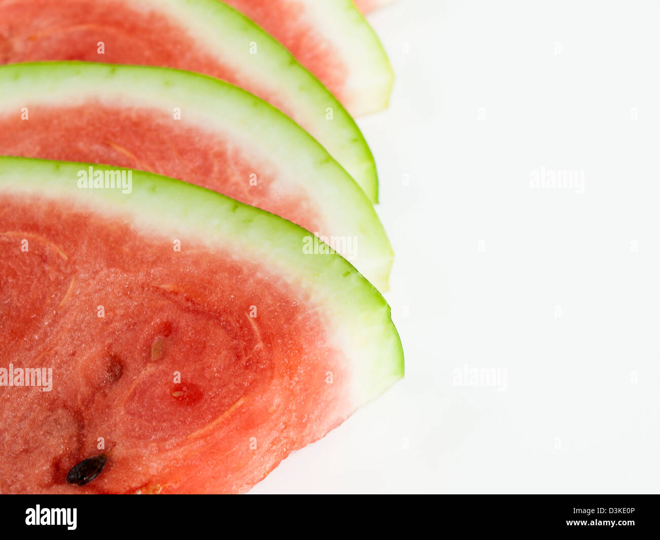 Fresh slices of watermelon on white background Stock Photo - Alamy