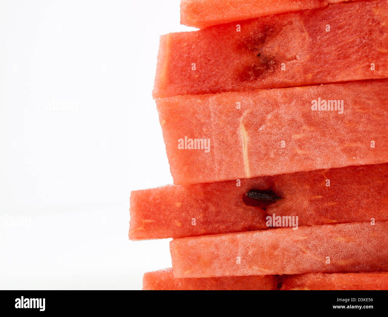 Fresh slices of watermelon on white background Stock Photo - Alamy