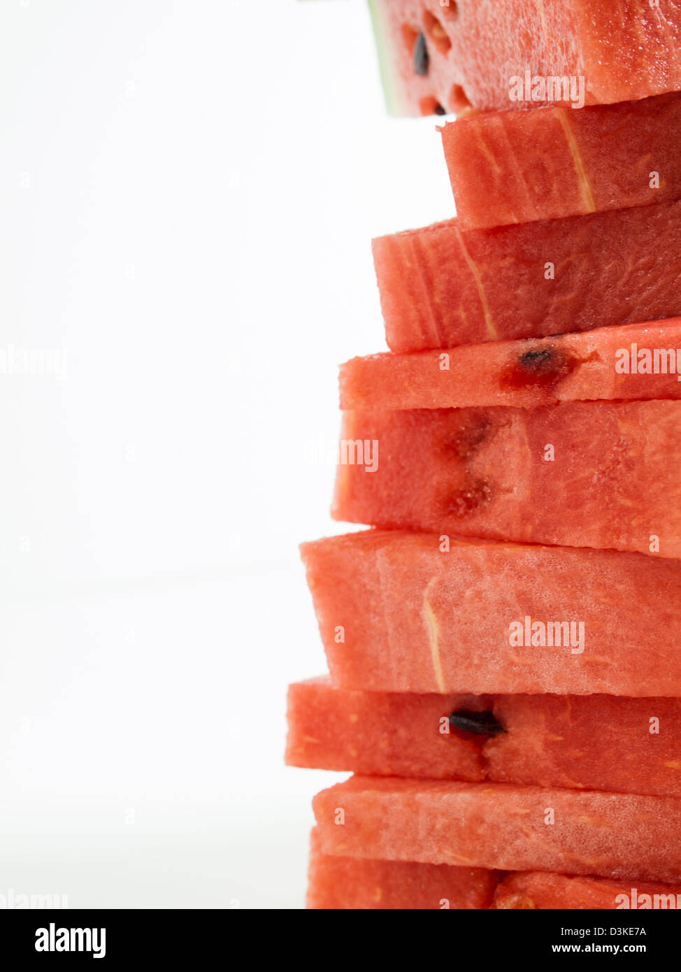 Fresh slices of watermelon on white background Stock Photo - Alamy