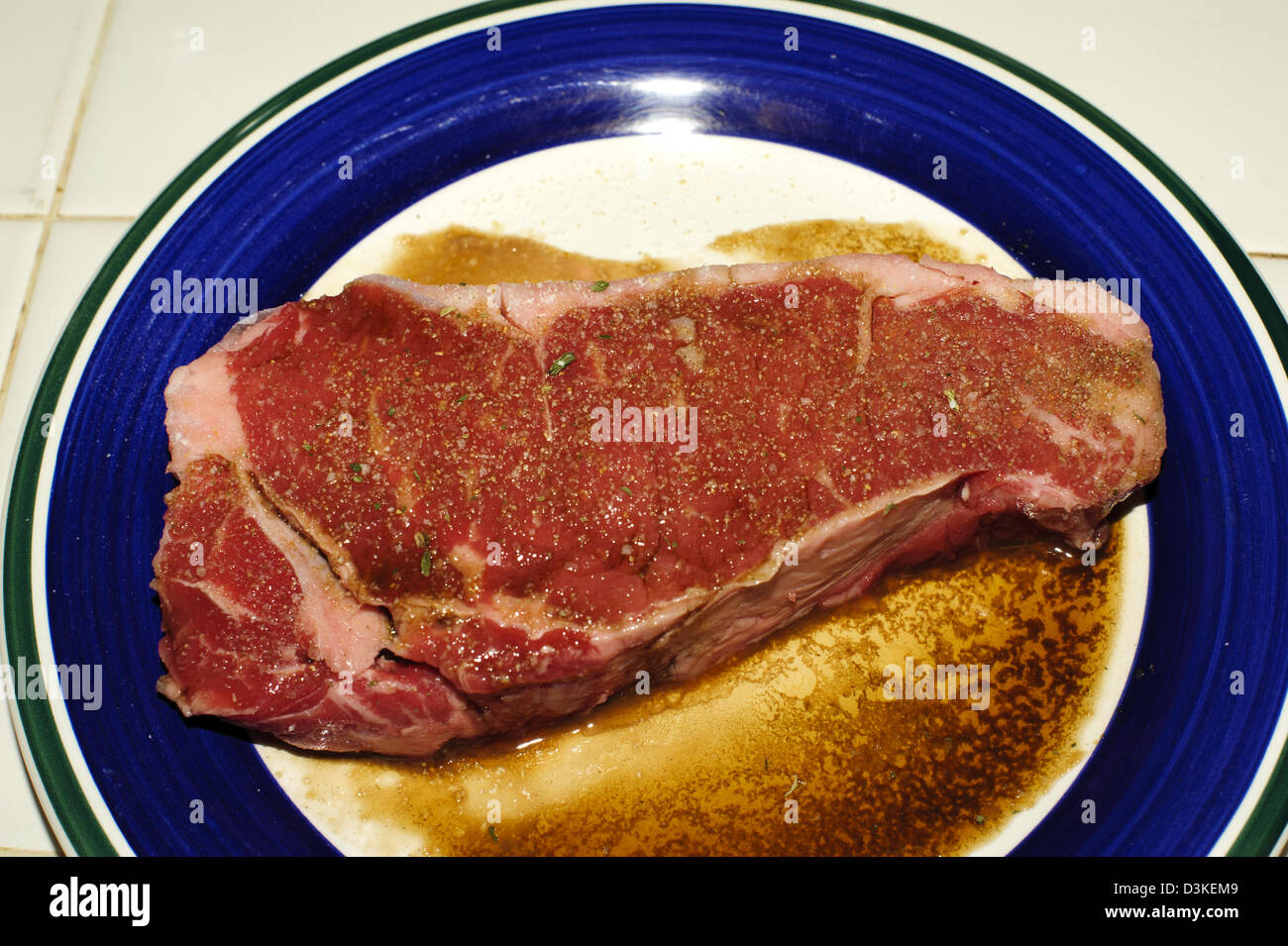 New York Steak on the Barbecue Stock Photo Alamy