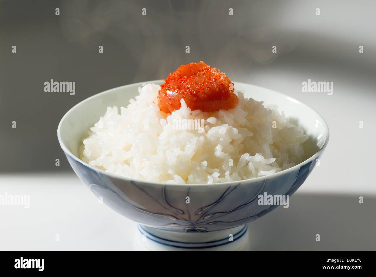 White rice and seasoned cod roe Stock Photo Alamy