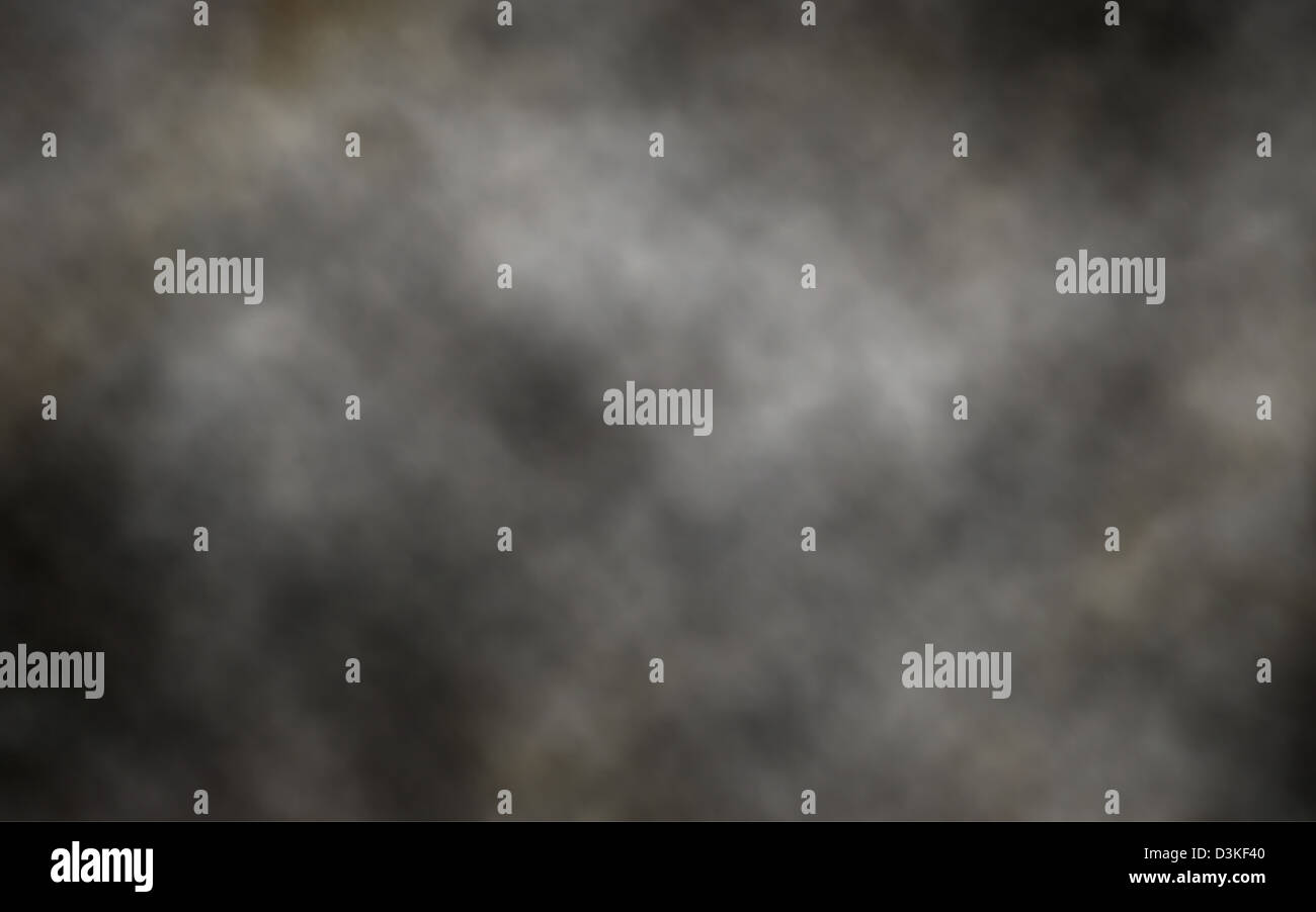 Illustration of thick billowing gray smoke Stock Photo