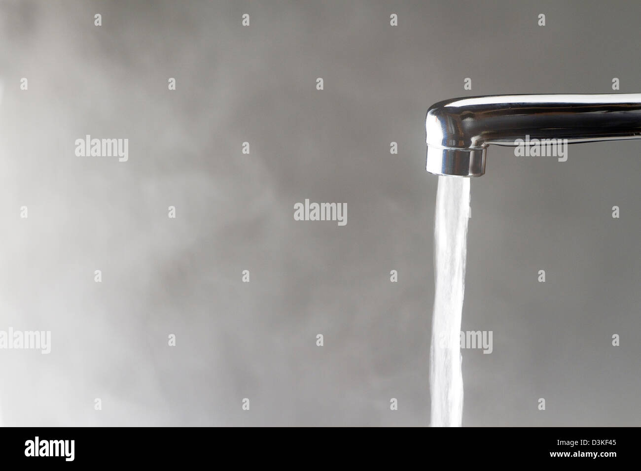 Hot water from the tap Stock Photo Alamy