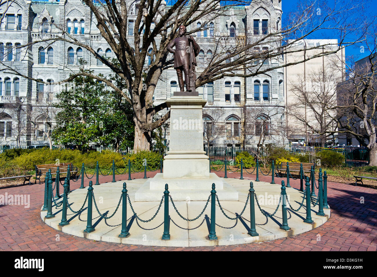 Stonewall Jackson Monument On The Grounds Of The Virginia State Capitol In Richmond. Stock Photo