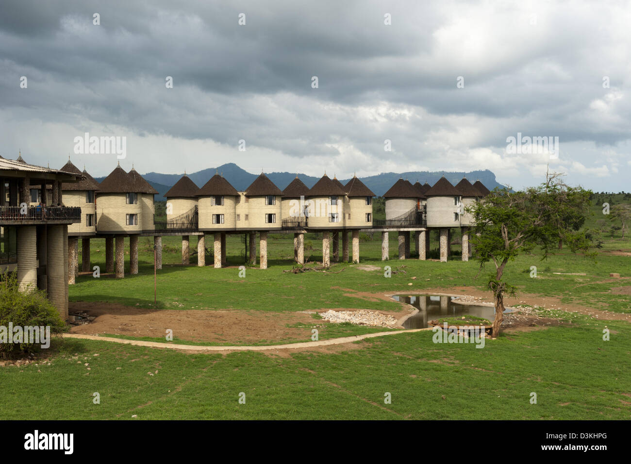 Sarova Salt Lick Lodge, Taita Hills Wildlife Sanctuary, Kenya Stock Photo