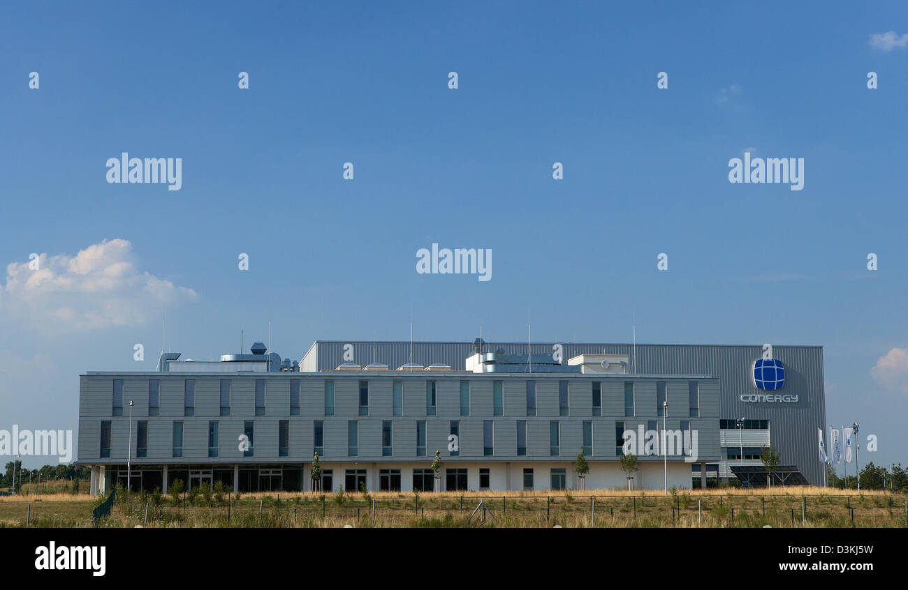 Frankfurt (Oder), Germany, solar module factory of the solar company Conergy Stock Photo
