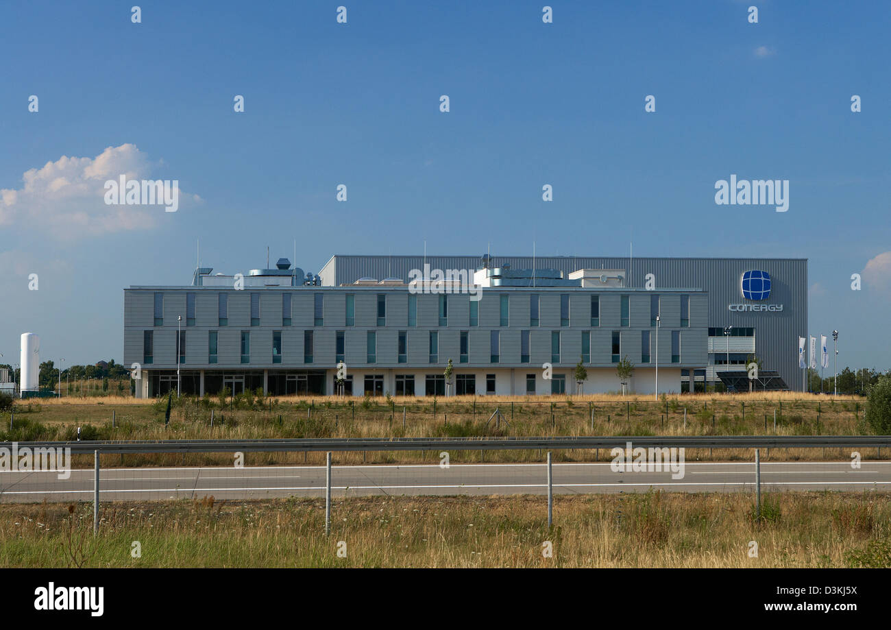 Frankfurt (Oder), Germany, solar module factory of the solar company Conergy Stock Photo