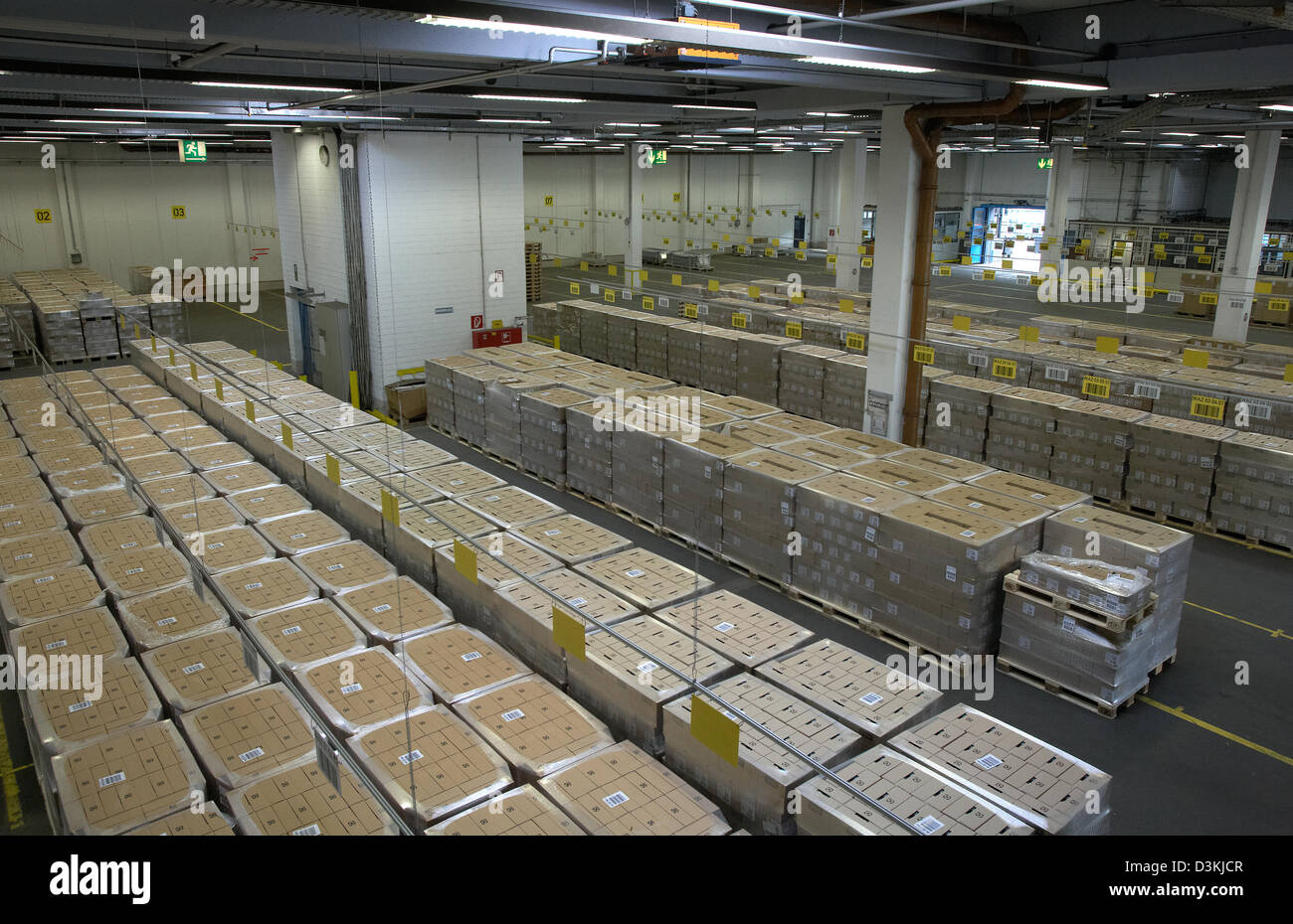 Berlin, Germany, the shipping area of the Dock 100 Logistics GmbH Stock Photo