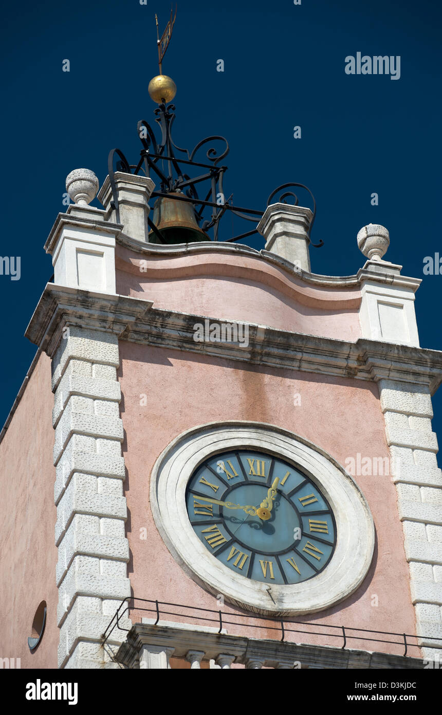 Clock tower in the beautiful Croatian town of Zadar Stock Photo Alamy