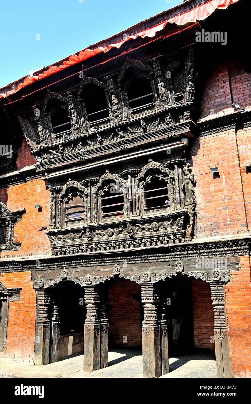 Kumari Ghar the home of the Kumari or living goddess Kathmandu Nepal Stock Photo