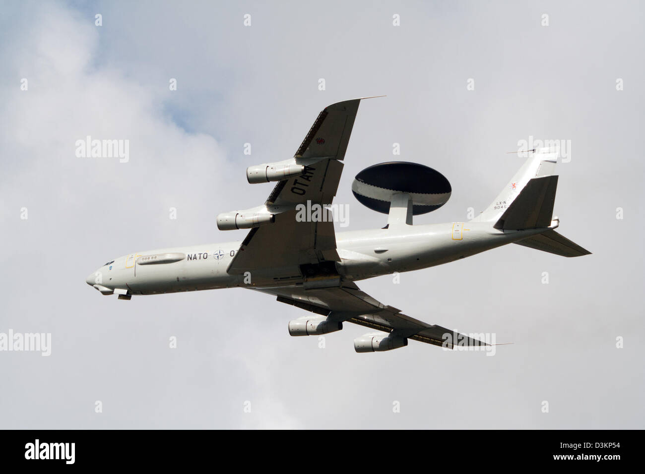 NATO Boeing E-3 AWACS Sentry radar plane Stock Photo