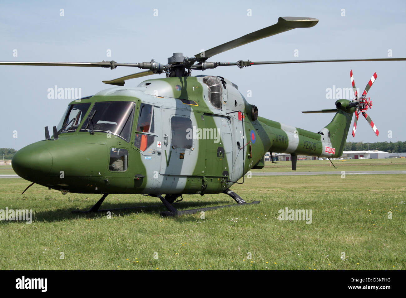 Royal Army Lynx helicopter Stock Photo
