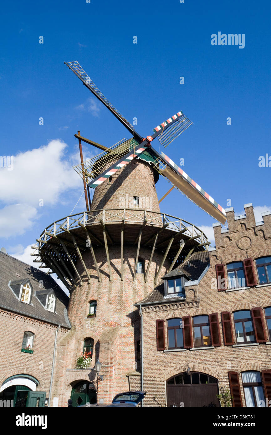 Windmill in Kalkar, Germany Stock Photo