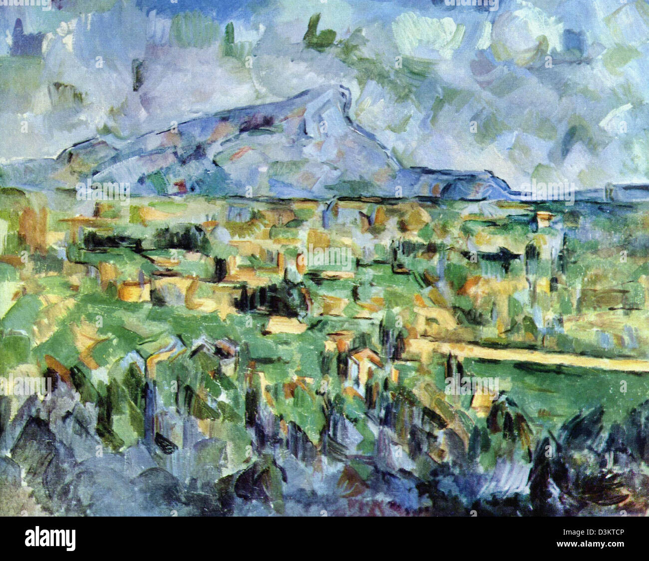 Paul Cezanne, Mount SainteVictoire 19041906 Oil on canvas Stock Photo