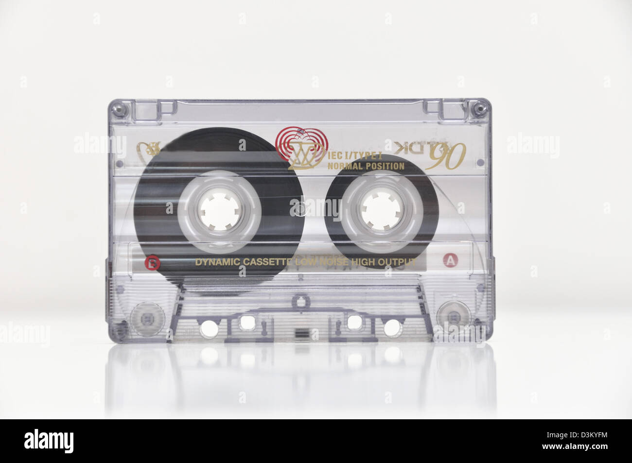 Old audio tape isolated on white background Stock Photo - Alamy