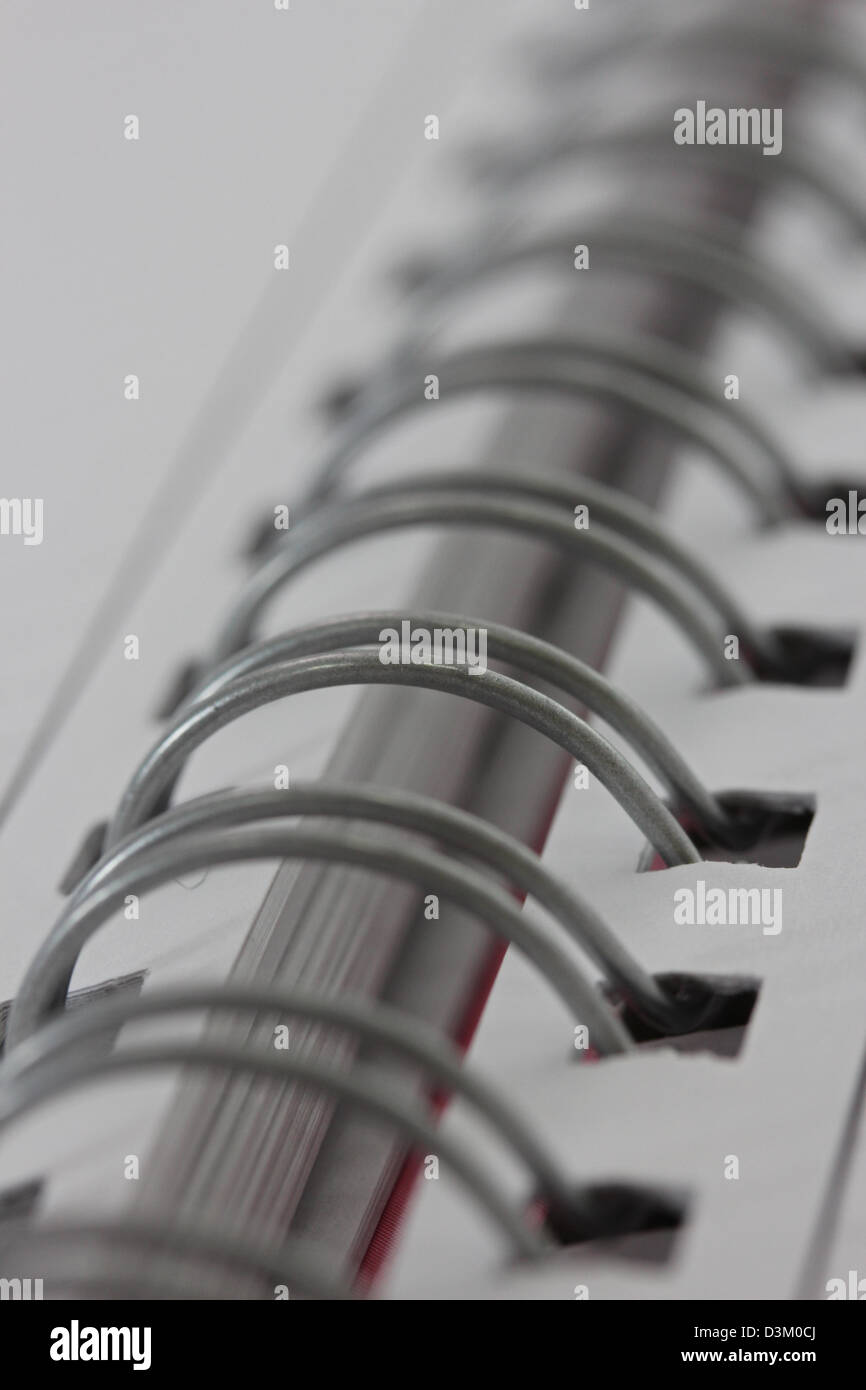 Close up of ring binder / notebook Stock Photo Alamy