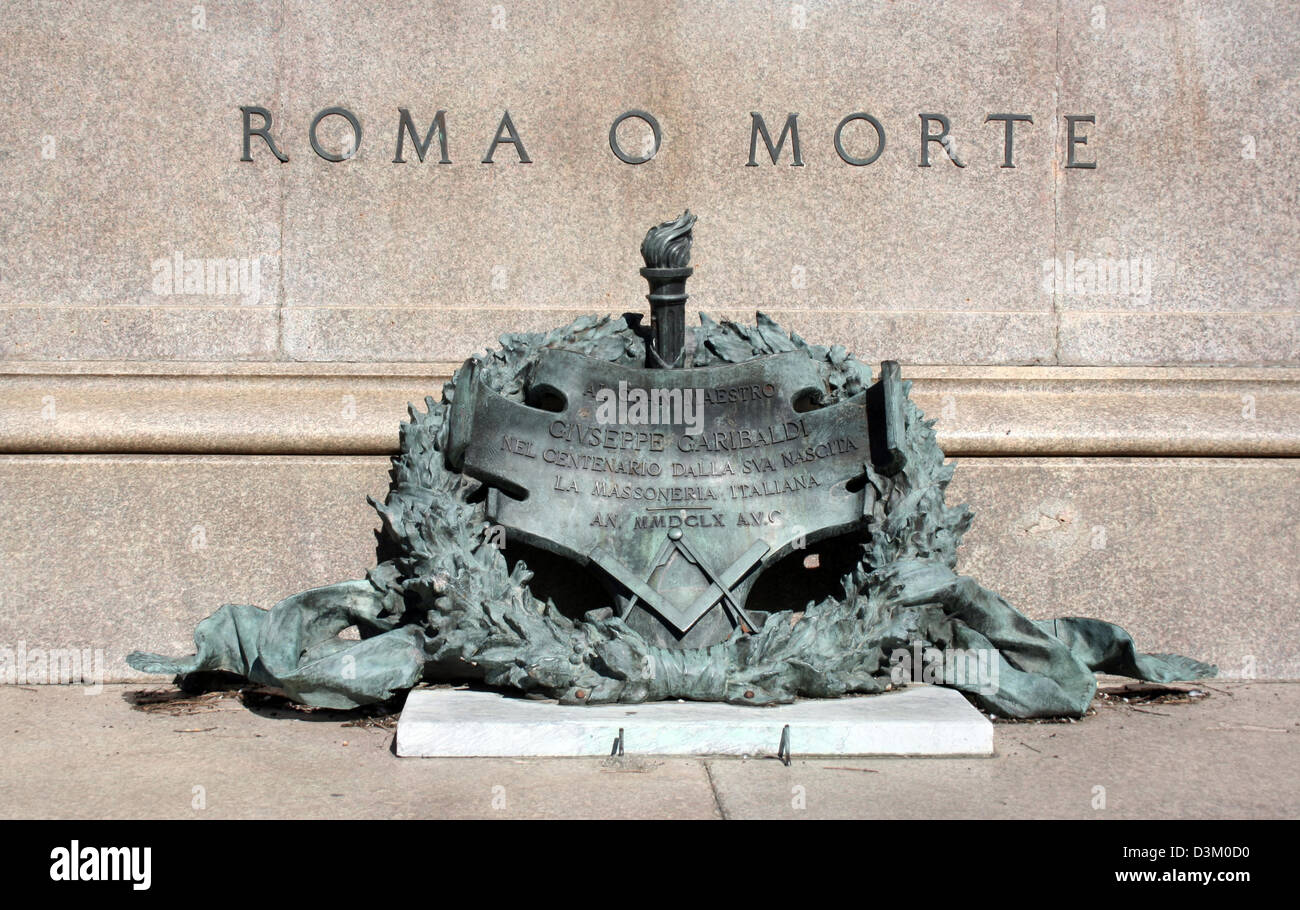dpa) - 'Roma o Morte' - Rome or Death was the motto of Italian folk hero  Garibald pictured