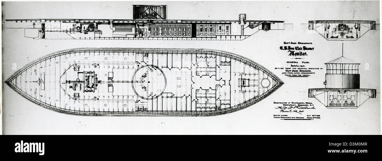 uss monitor diagram