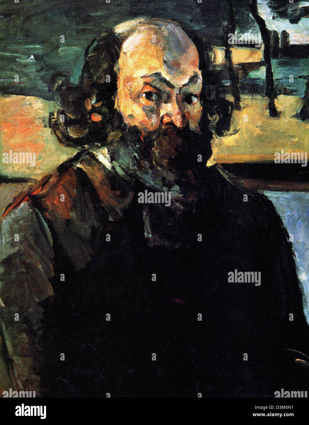 Paul Cezanne, Self-portrait 1875 Oil on canvas. Musée d’Orsay, París Stock Photo