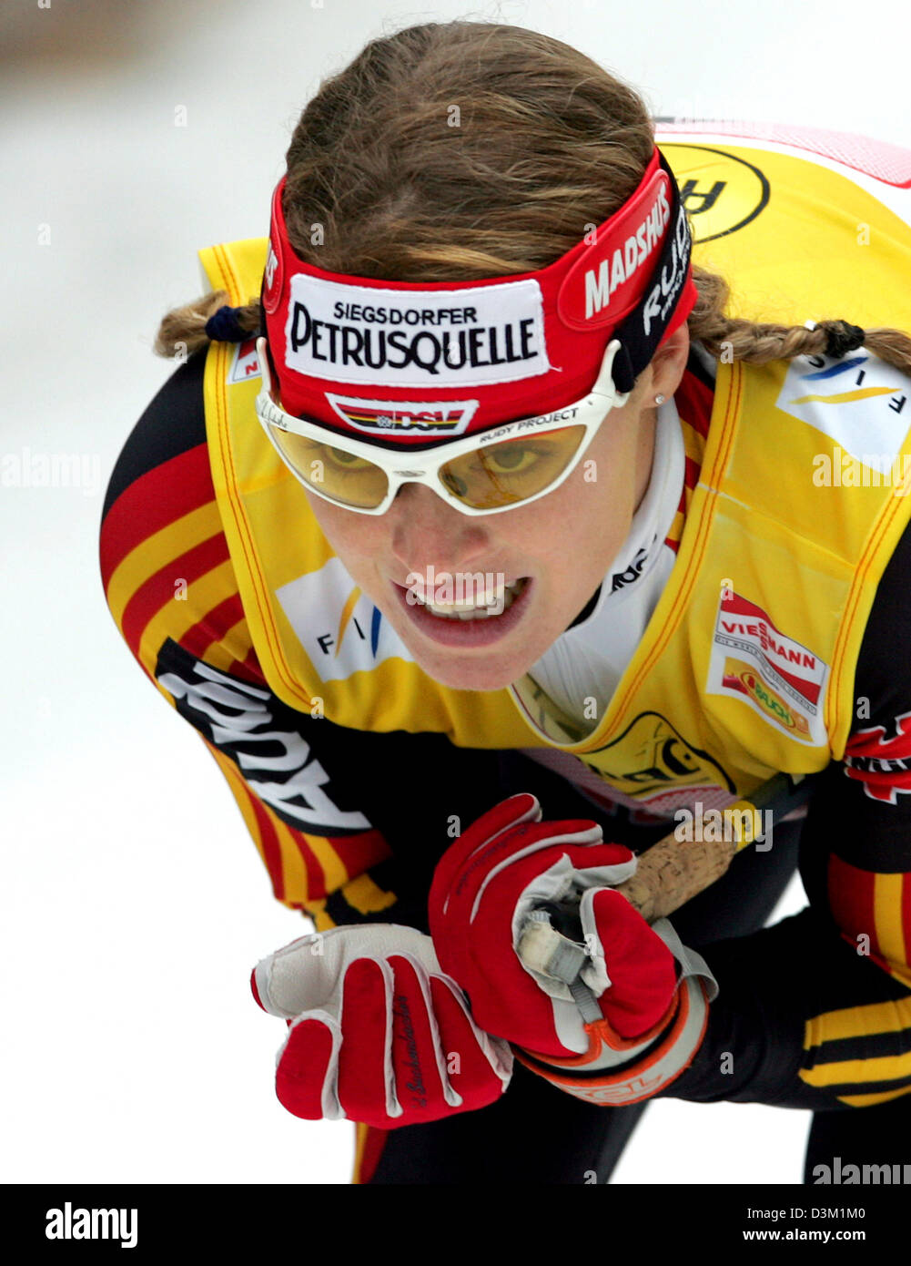 Sports spo nordic skiing female facial expression germany hi-res stock ...